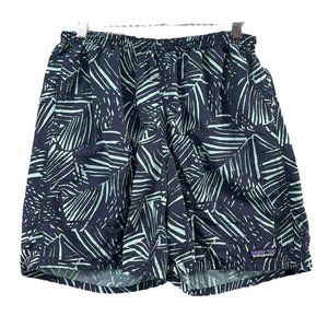 Patagonia Baggies Elastic Waist Drawstring Quick Dry Swim Shorts Blue Mens S